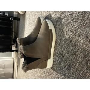 Suede Fur Lined Casual Shoes womens size 10